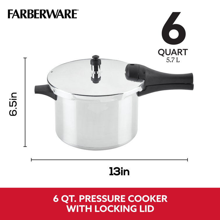 Farberware Stainless Steel Induction Stovetop Pressure Cooker 8